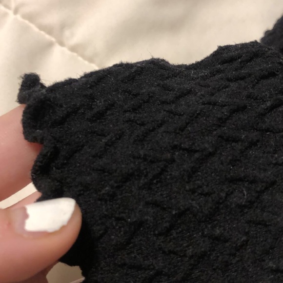 Cropped black ribbed longsleeve - Picture 4 of 4